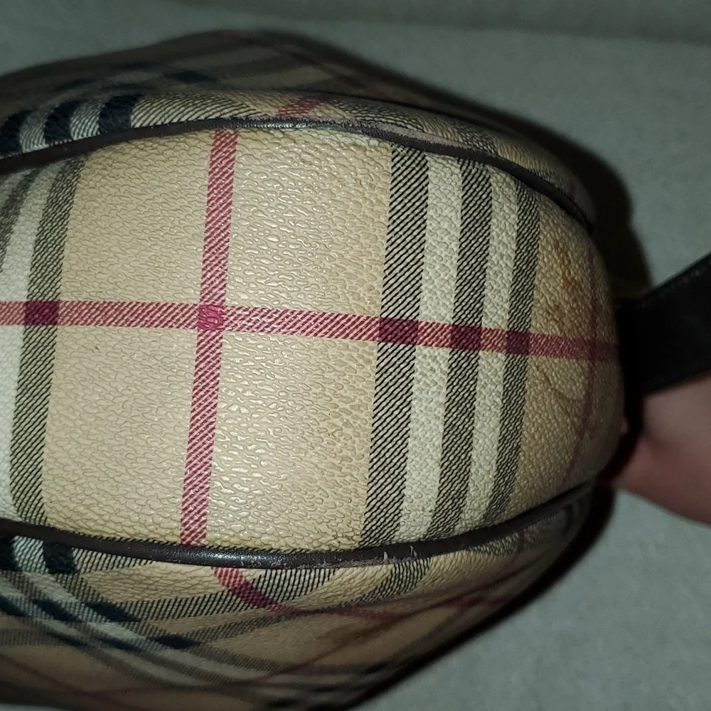 Burberry Large Haymarket Hobo Purse